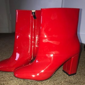Brand new Jaggar red ankle boots